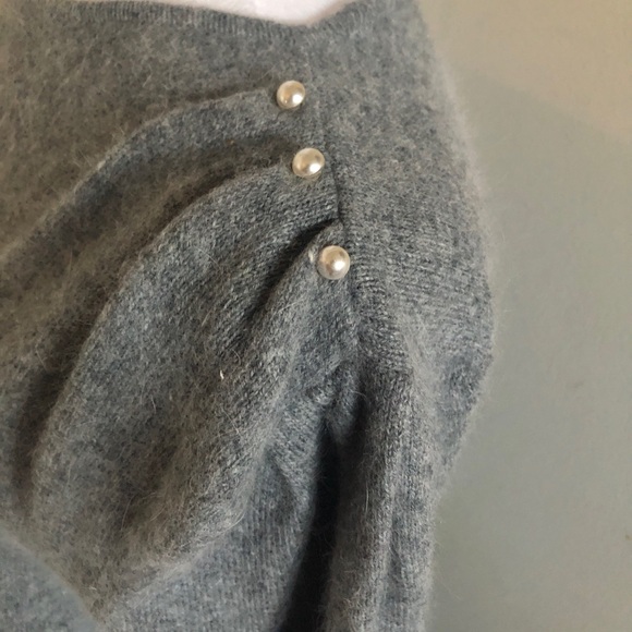 St. Micheal Grey Women’s Sweater size 12 fits like size Medium - Picture 3 of 14